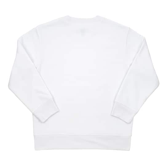 White Crew Neck Youth Sublimation Sweatshirt by Make Market